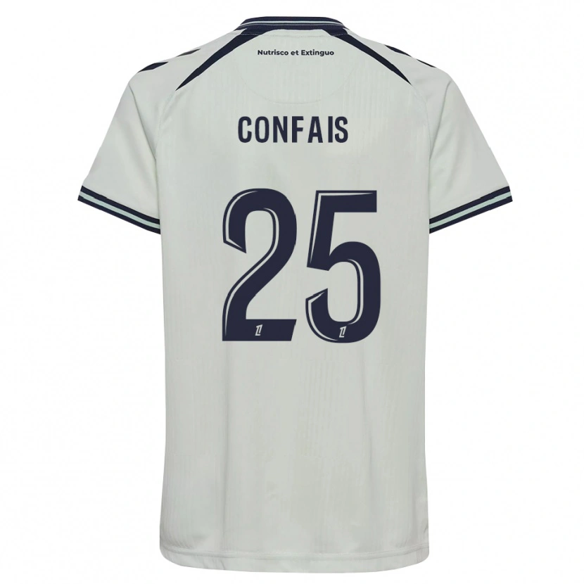 Danxen Homme Maillot Aloïs Confais #25 Bleu Nuit Blanc Tenues Extérieur 2026/27 T-Shirt