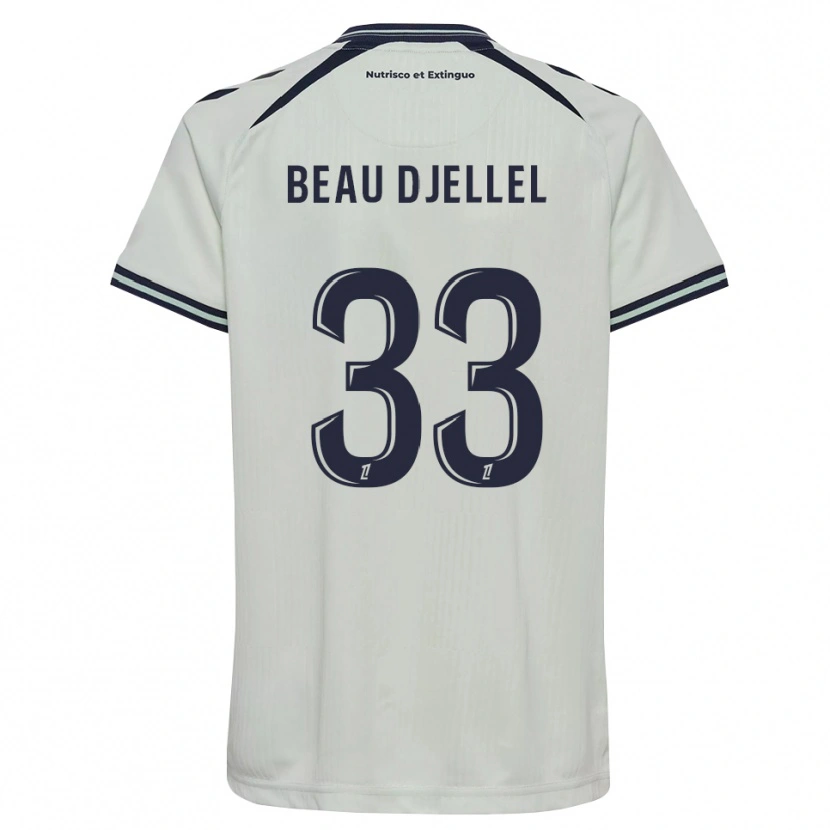 Danxen Homme Maillot Yanis Beau Djellel #33 Bleu Nuit Blanc Tenues Extérieur 2026/27 T-Shirt