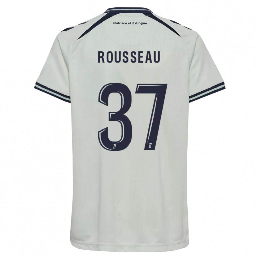 Danxen Homme Maillot Thomas Rousseau #37 Bleu Nuit Blanc Tenues Extérieur 2026/27 T-Shirt