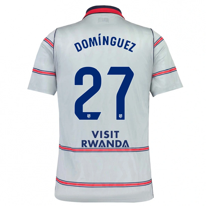 Danxen Homme Maillot Jorge Domínguez #27 Gris Rouge Bleu Marine Troisieme 2026/27 T-Shirt