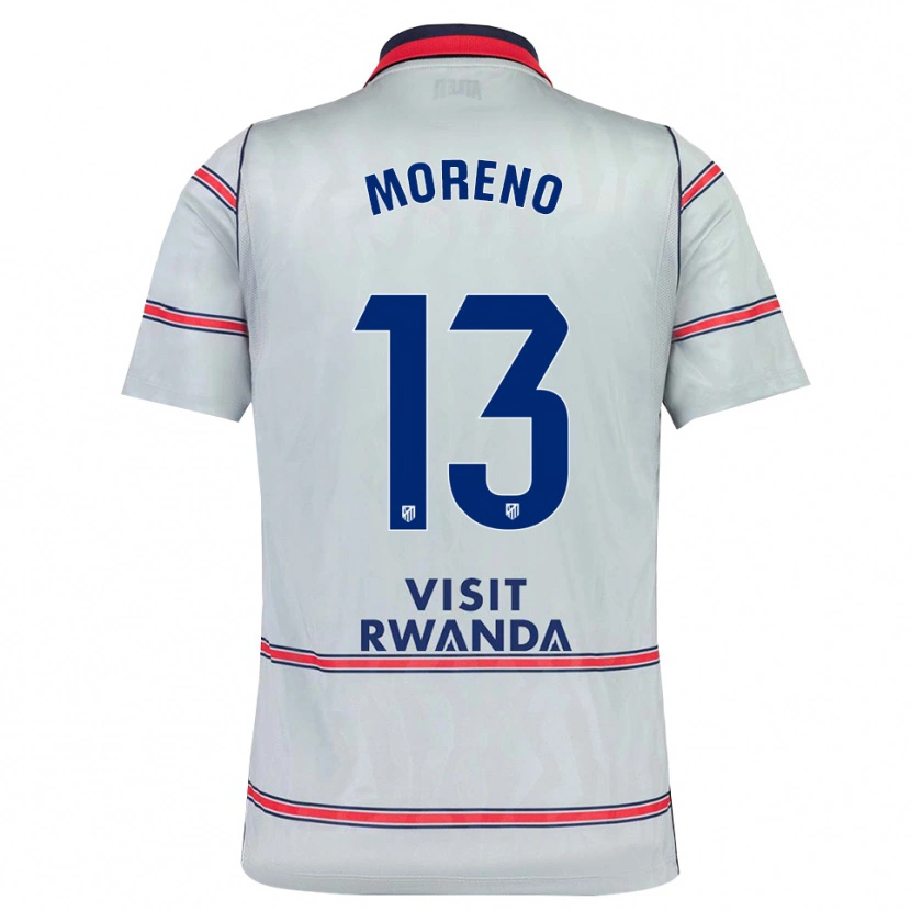 Danxen Homme Maillot Álvaro Moreno #13 Gris Rouge Bleu Marine Troisieme 2026/27 T-Shirt