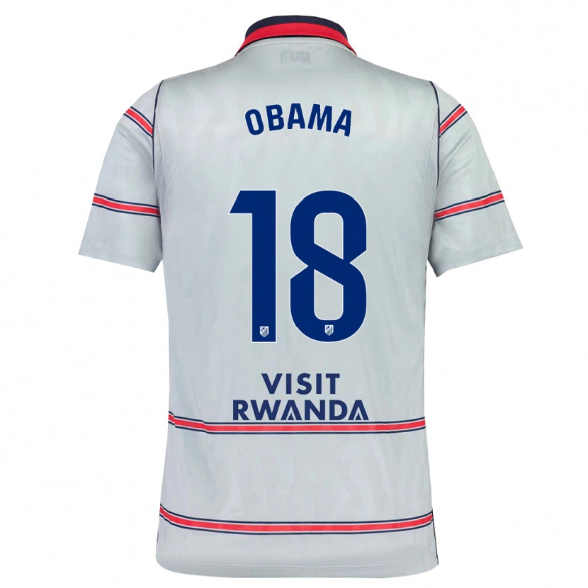 Danxen Homme Maillot Gabriel Obama #18 Gris Rouge Bleu Marine Troisieme 2026/27 T-Shirt