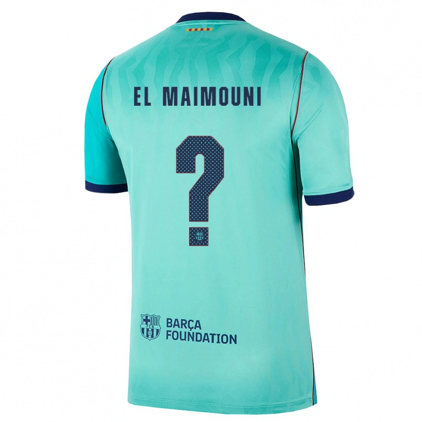 Danxen Homme Maillot Mahdi El Maimouni #0 Aqua Turquoise Foncée Bleu Royal Troisieme 2026/27 T-Shirt