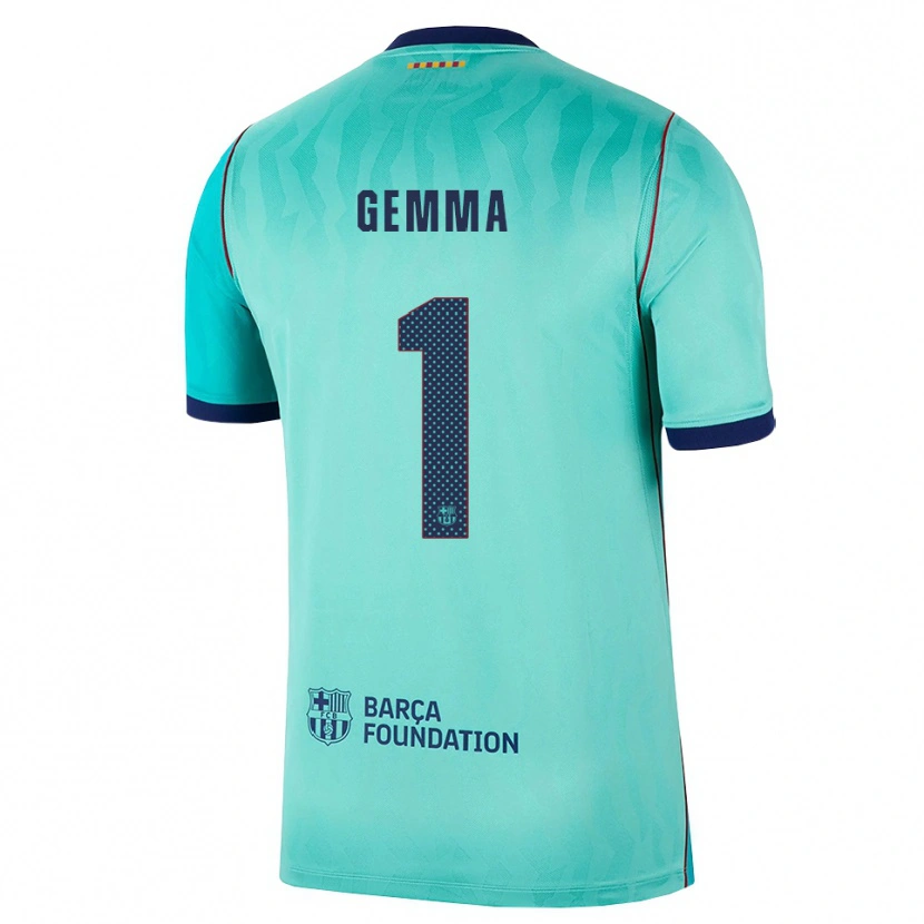 Danxen Homme Maillot Gemma Font #1 Aqua Turquoise Foncée Bleu Royal Troisieme 2026/27 T-Shirt