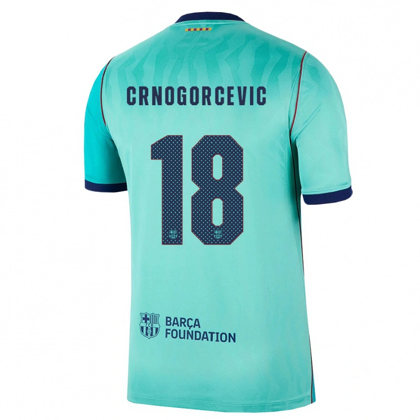 Danxen Homme Maillot Ana-Maria Crnogorcevic #18 Aqua Turquoise Foncée Bleu Royal Troisieme 2026/27 T-Shirt
