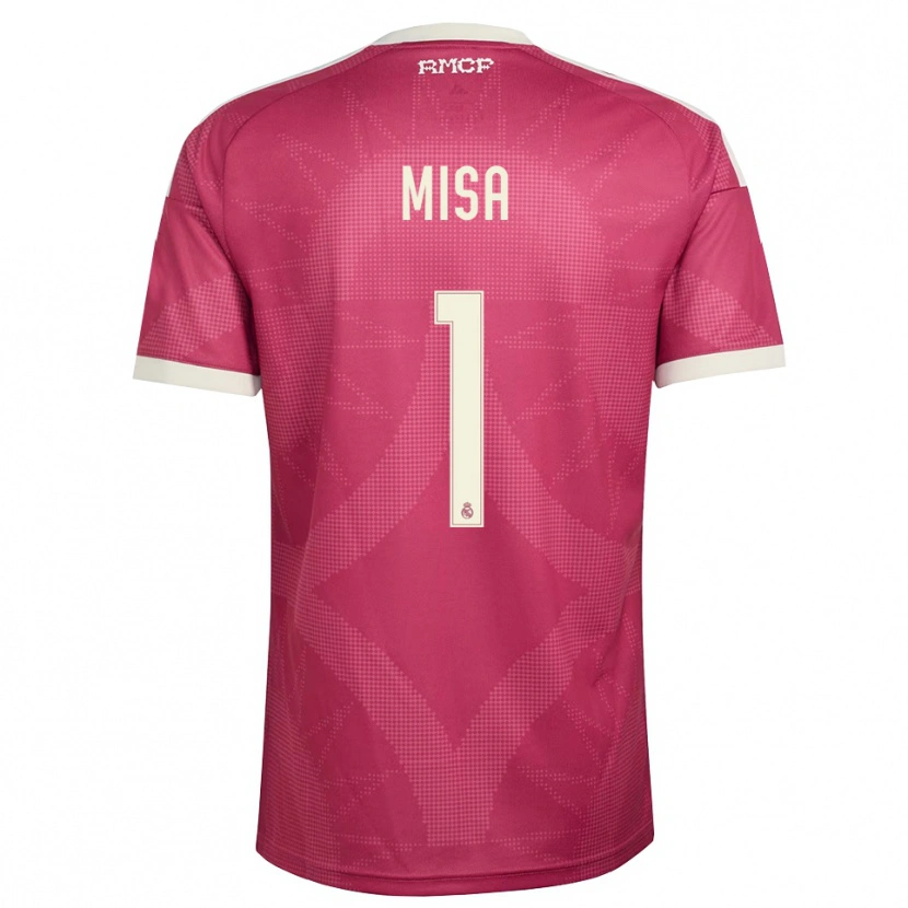 Danxen Homme Maillot Misa Rodríguez #1 Rouge Violet Pâle Blanc Troisieme 2026/27 T-Shirt
