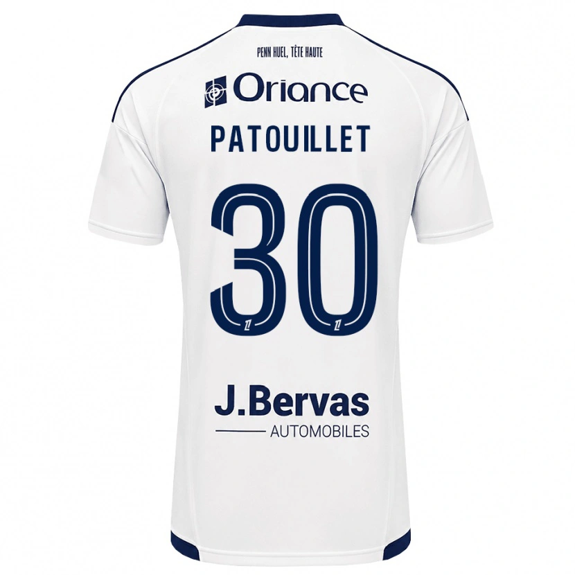 Danxen Homme Maillot Mathieu Patouillet #30 Bleu Marine Blanc Tenues Extérieur 2026/27 T-Shirt