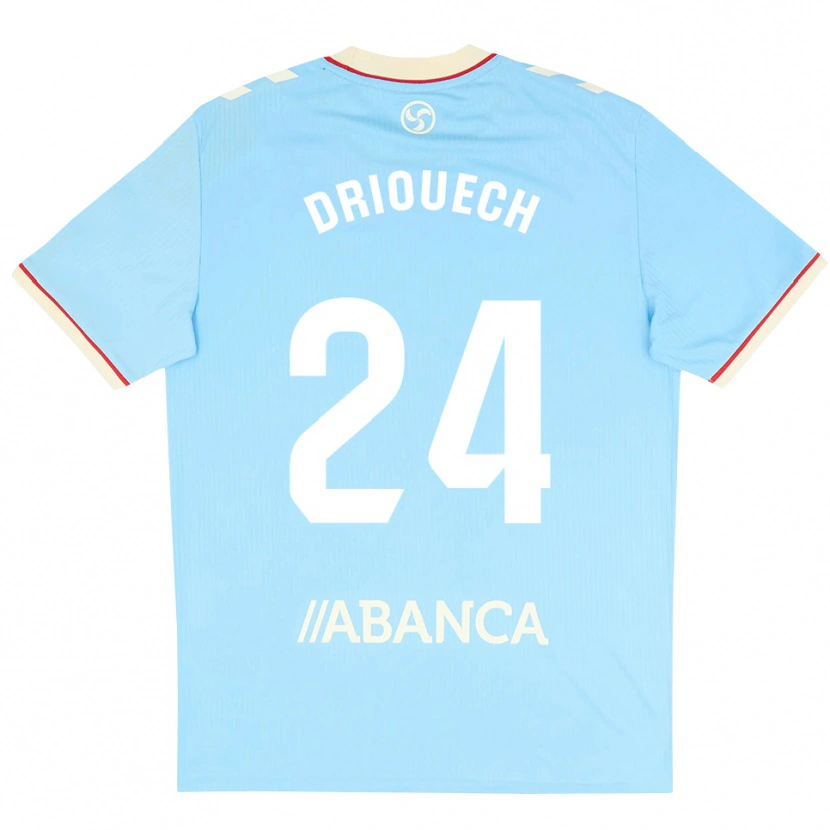 Danxen Femme Maillot Couhaib Driouech #24 Bleu Ciel Blanc Rouge Tenues Domicile 2026/27 T-Shirt
