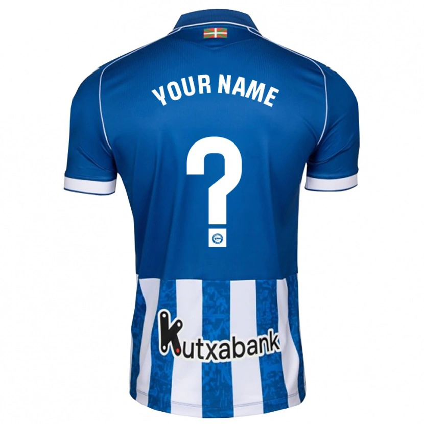 Danxen Femme Maillot Votre Nom #0 Bleu Blanc Noir Tenues Domicile 2026/27 T-Shirt