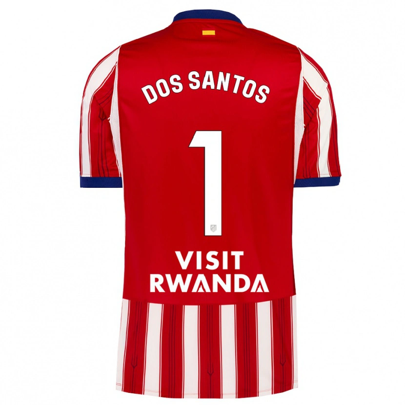 Danxen Femme Maillot Alex Dos Santos #1 Bleu Royal Rouge Blanc Tenues Domicile 2026/27 T-Shirt