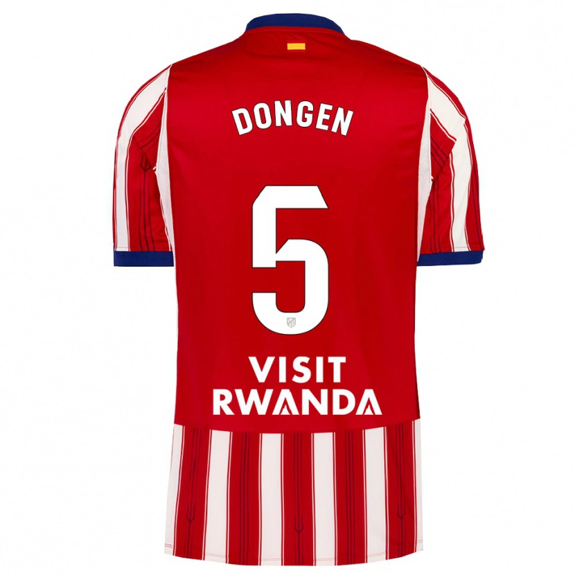 Danxen Femme Maillot Merel Van Dongen #5 Bleu Royal Rouge Blanc Tenues Domicile 2026/27 T-Shirt