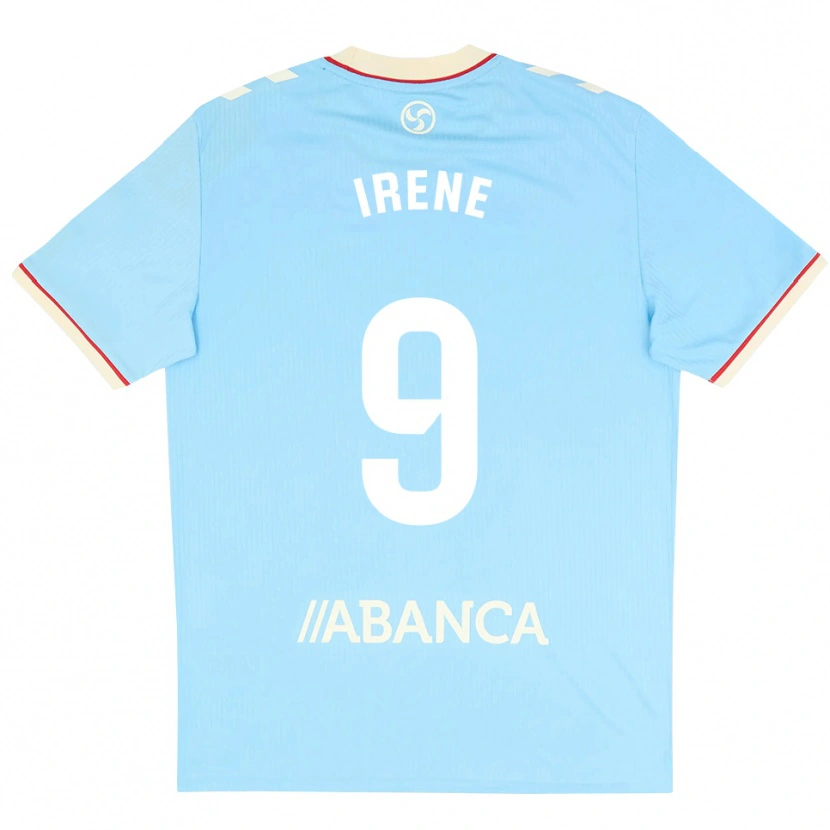 Danxen Femme Maillot Irene Fernández #9 Bleu Ciel Blanc Rouge Tenues Domicile 2026/27 T-Shirt