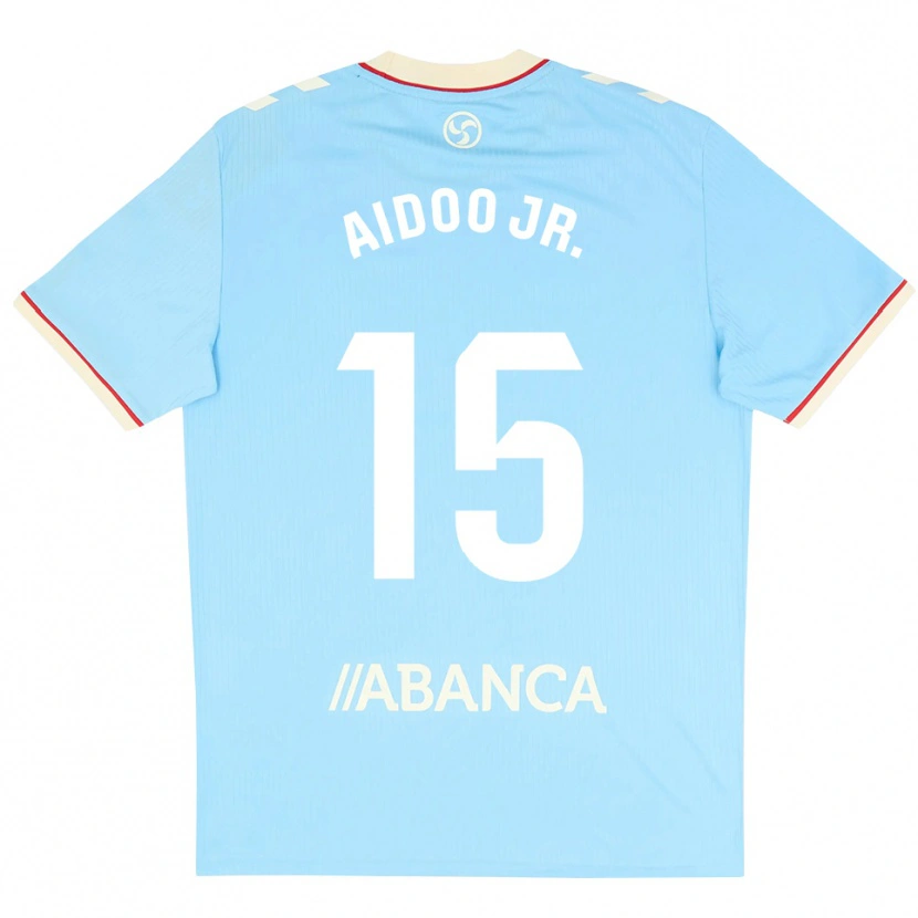 Danxen Femme Maillot Joseph Aidoo #15 Bleu Ciel Blanc Rouge Tenues Domicile 2026/27 T-Shirt