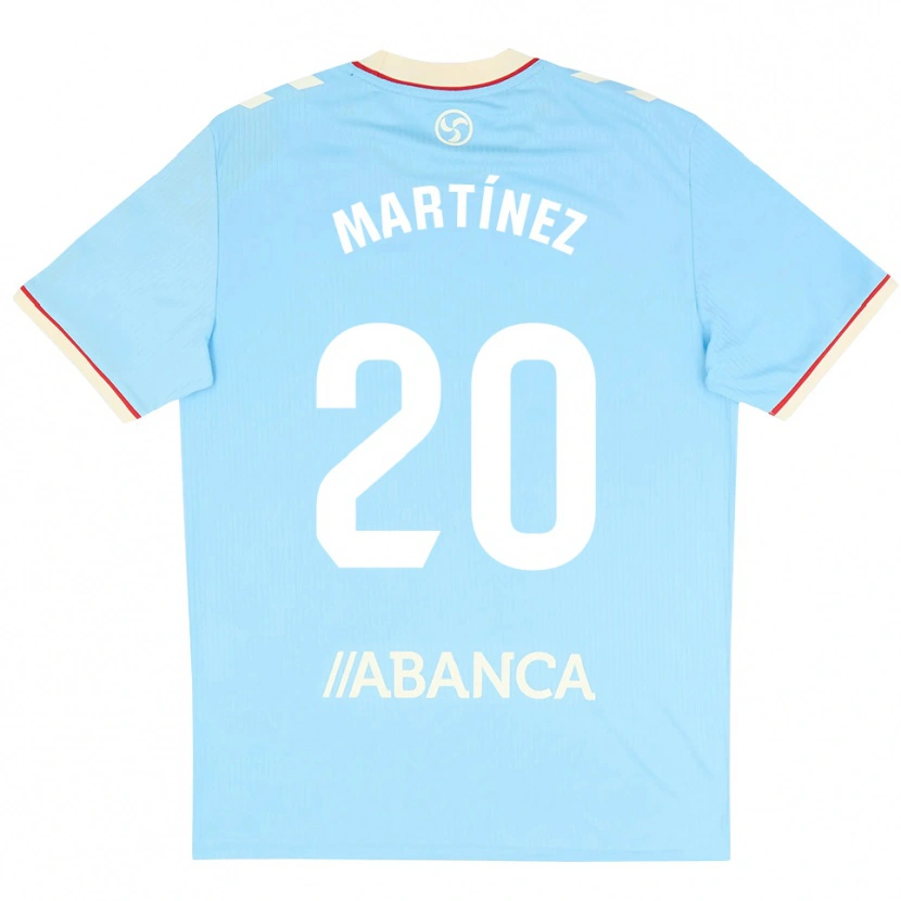Danxen Femme Maillot Lara Martínez #20 Bleu Ciel Blanc Rouge Tenues Domicile 2026/27 T-Shirt