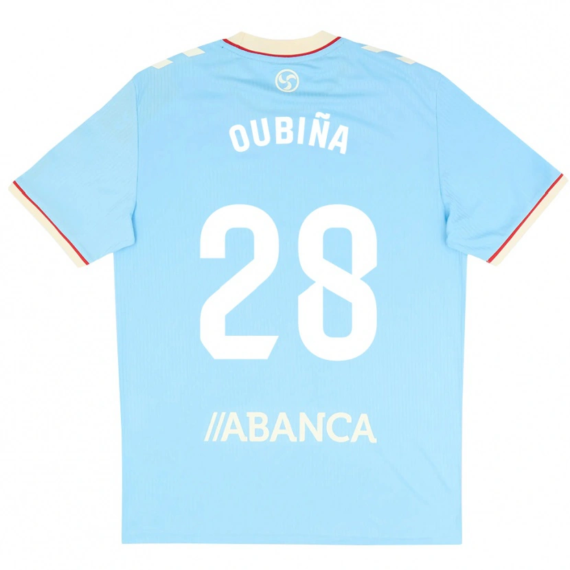 Danxen Femme Maillot Jimena Oubiña #28 Bleu Ciel Blanc Rouge Tenues Domicile 2026/27 T-Shirt