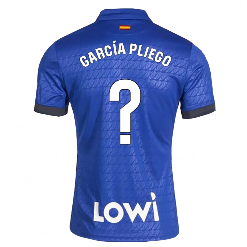 Danxen Femme Maillot Hugo García Pliego #0 Bleu Blanc Noir Tenues Domicile 2026/27 T-Shirt