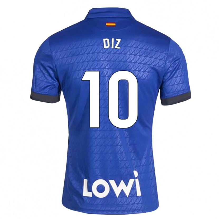 Danxen Femme Maillot Rafa Diz #10 Bleu Blanc Noir Tenues Domicile 2026/27 T-Shirt
