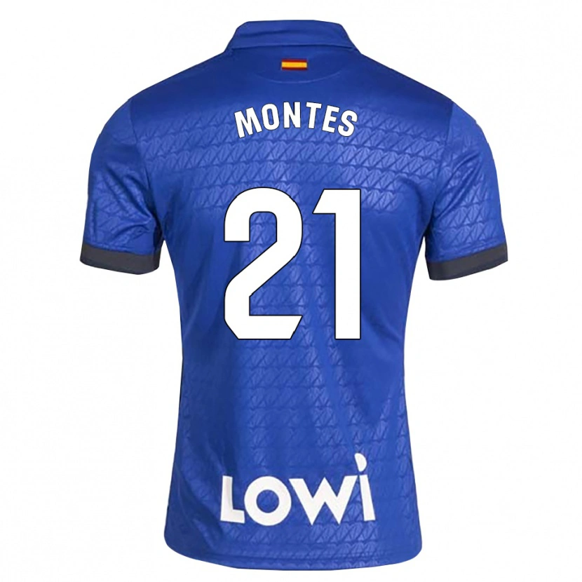 Danxen Femme Maillot Jorge Montes #21 Bleu Blanc Noir Tenues Domicile 2026/27 T-Shirt