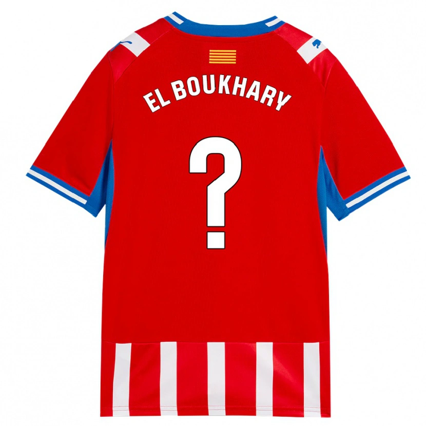 Danxen Femme Maillot Abdellah El Boukhary #0 Rouge Blanc Bleu Ciel Tenues Domicile 2026/27 T-Shirt