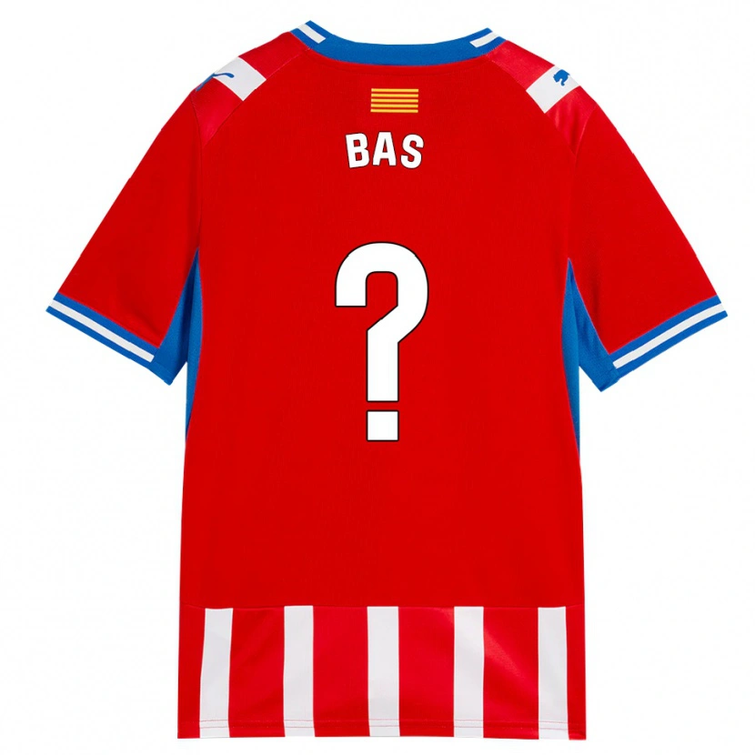Danxen Femme Maillot Jordi Bas #0 Rouge Blanc Bleu Ciel Tenues Domicile 2026/27 T-Shirt
