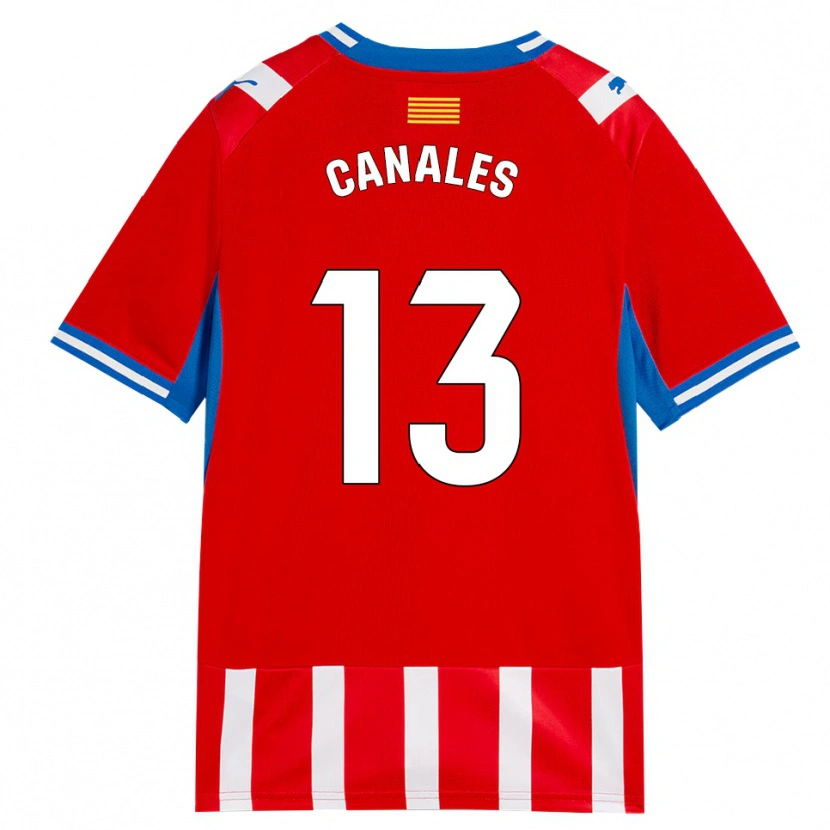 Danxen Femme Maillot Juanvi Canales #13 Rouge Blanc Bleu Ciel Tenues Domicile 2026/27 T-Shirt