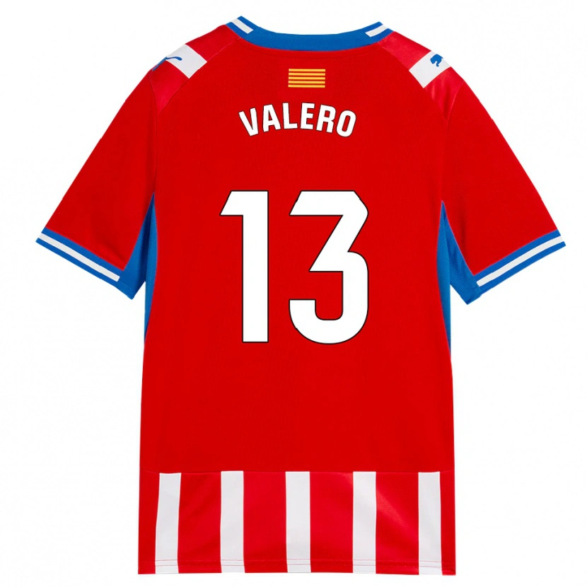 Danxen Femme Maillot Eliana Valero #13 Rouge Blanc Bleu Ciel Tenues Domicile 2026/27 T-Shirt