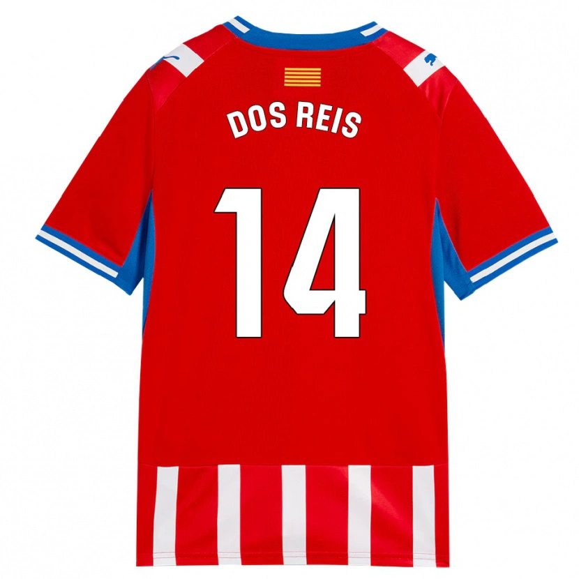 Danxen Femme Maillot Leo Dos Reis #14 Rouge Blanc Bleu Ciel Tenues Domicile 2026/27 T-Shirt