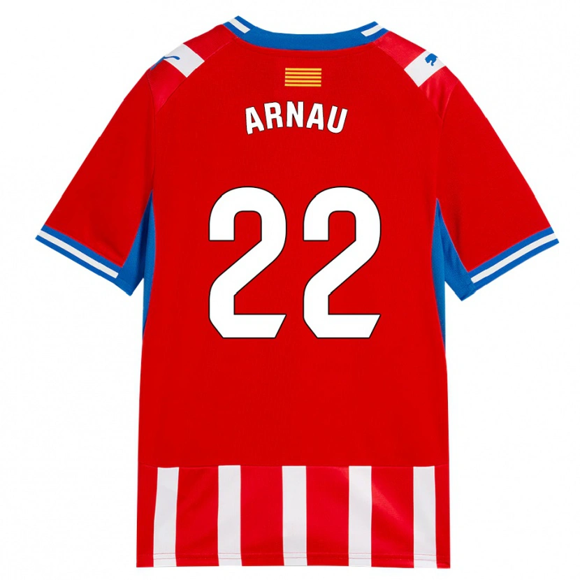 Danxen Femme Maillot Pol Arnau #22 Rouge Blanc Bleu Ciel Tenues Domicile 2026/27 T-Shirt