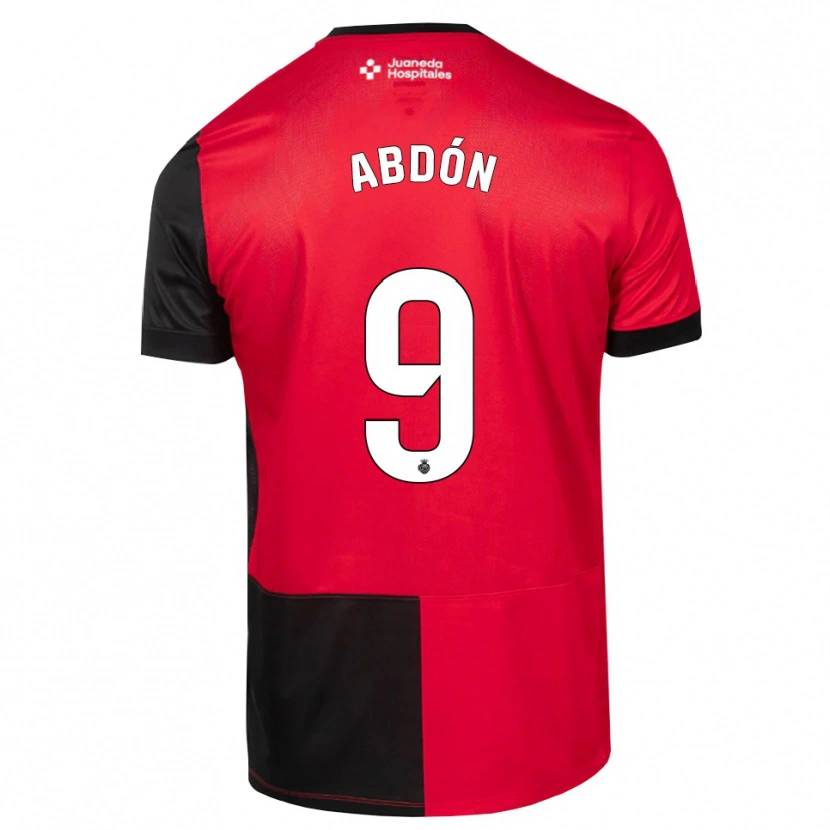 Danxen Femme Maillot Abdón Prats #9 Noir Rouge Blanc Tenues Domicile 2026/27 T-Shirt