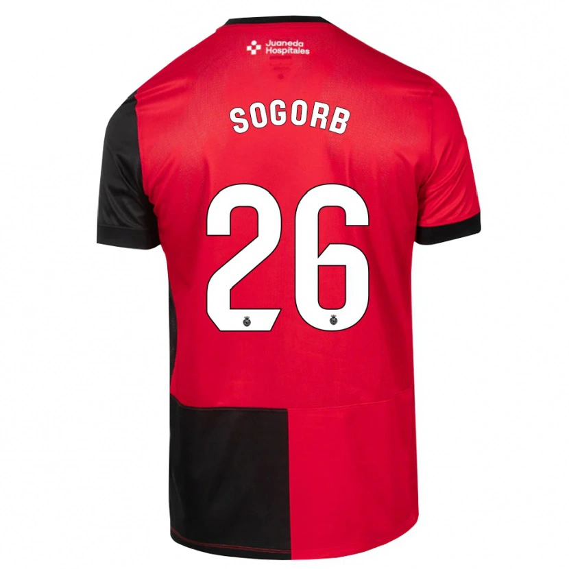 Danxen Femme Maillot Carles Sogorb #26 Noir Rouge Blanc Tenues Domicile 2026/27 T-Shirt