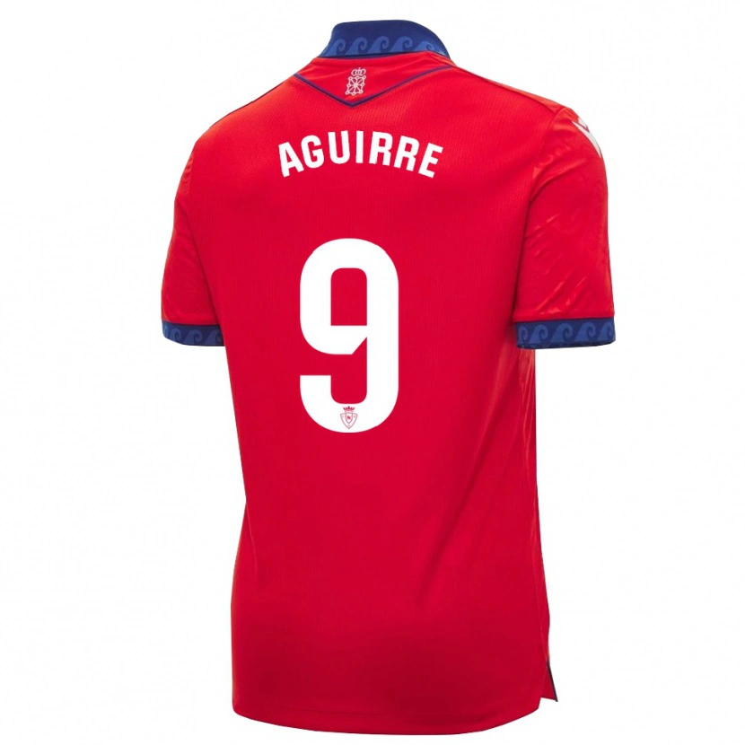 Danxen Femme Maillot Jorge Aguirre #9 Rouge Bleu Marine Blanc Tenues Domicile 2026/27 T-Shirt