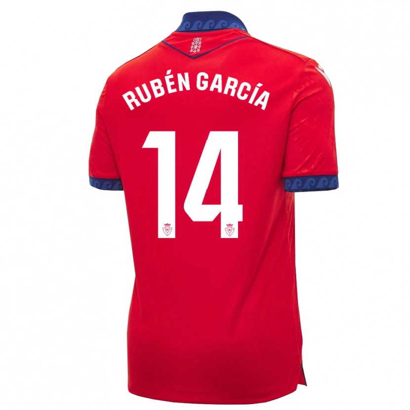 Danxen Femme Maillot Rubén García #14 Rouge Bleu Marine Blanc Tenues Domicile 2026/27 T-Shirt