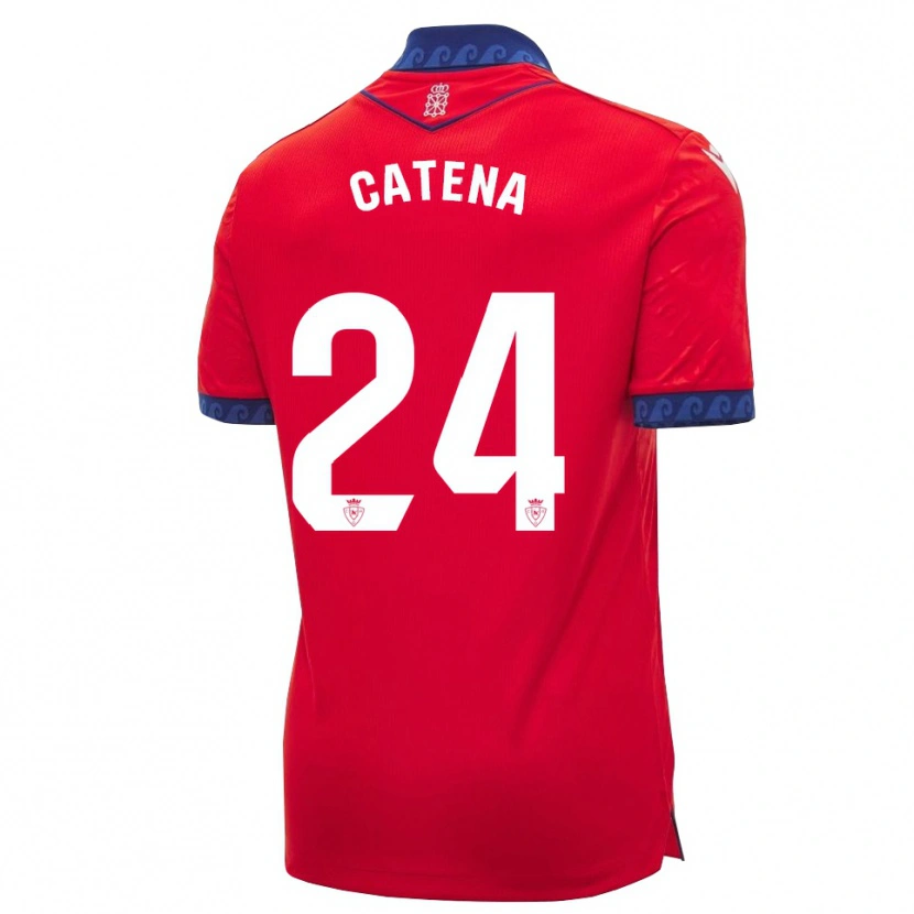 Danxen Femme Maillot Alejandro Catena #24 Rouge Bleu Marine Blanc Tenues Domicile 2026/27 T-Shirt