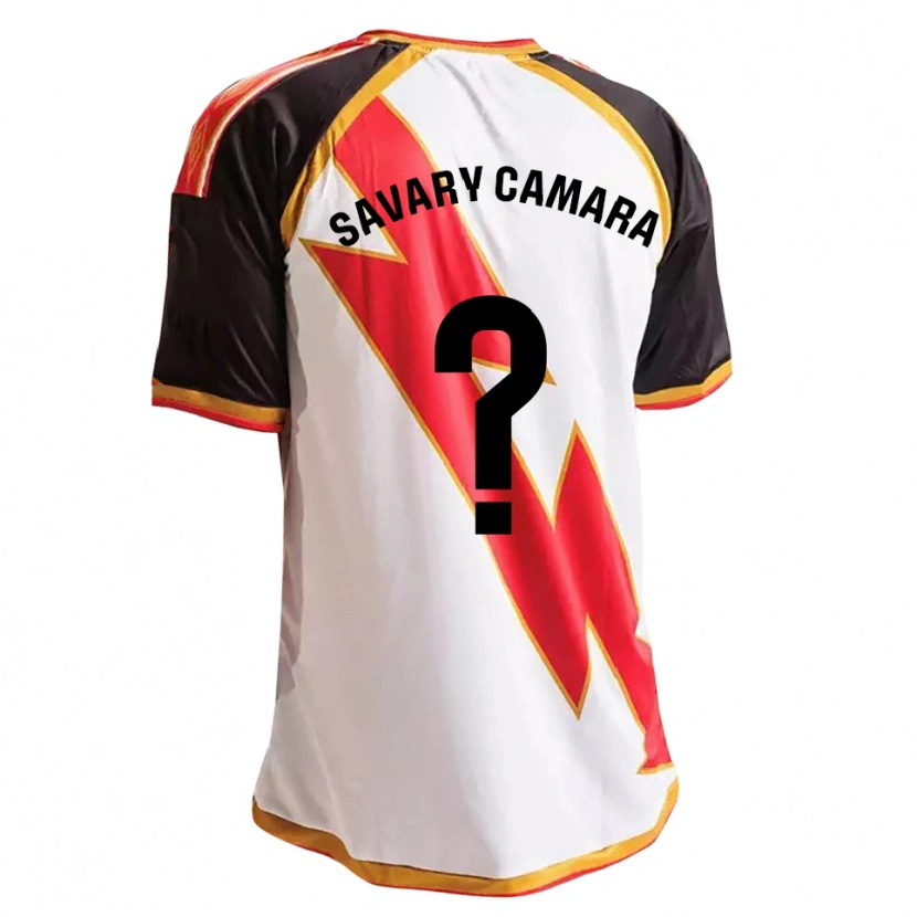 Danxen Femme Maillot Isaac Savary Camara #0 Noir Rouge Blanc Or Tenues Domicile 2026/27 T-Shirt