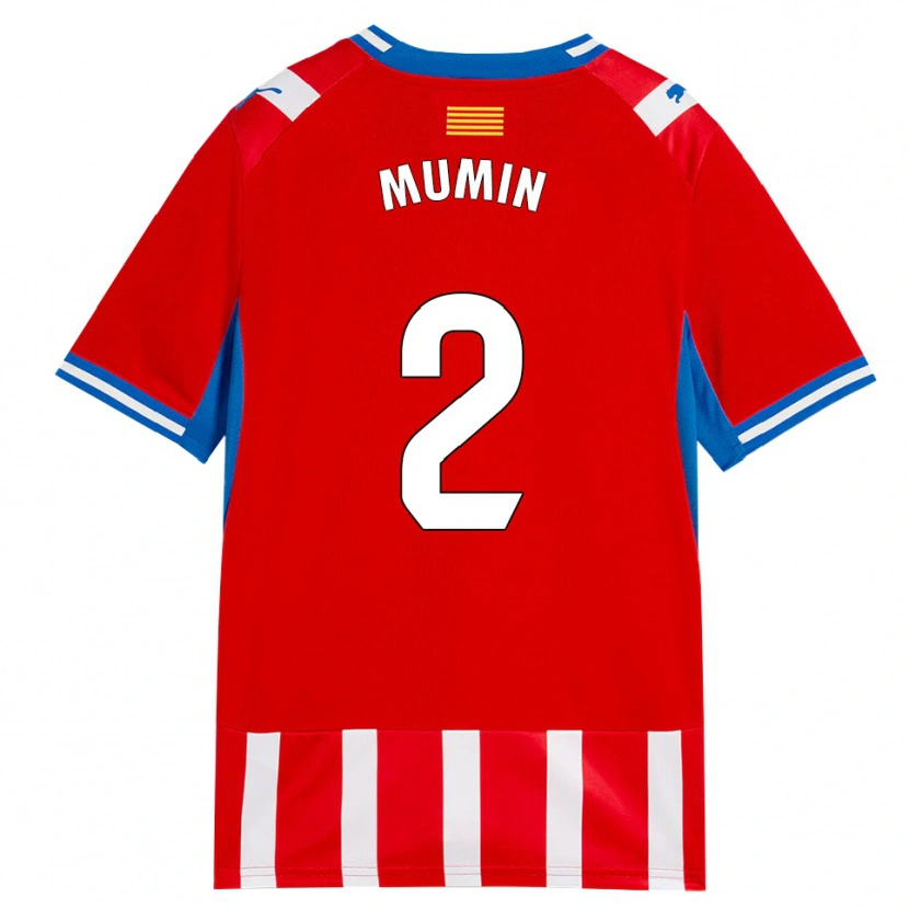 Danxen Femme Maillot Abdul Mumin #2 Rouge Blanc Bleu Ciel Tenues Domicile 2026/27 T-Shirt