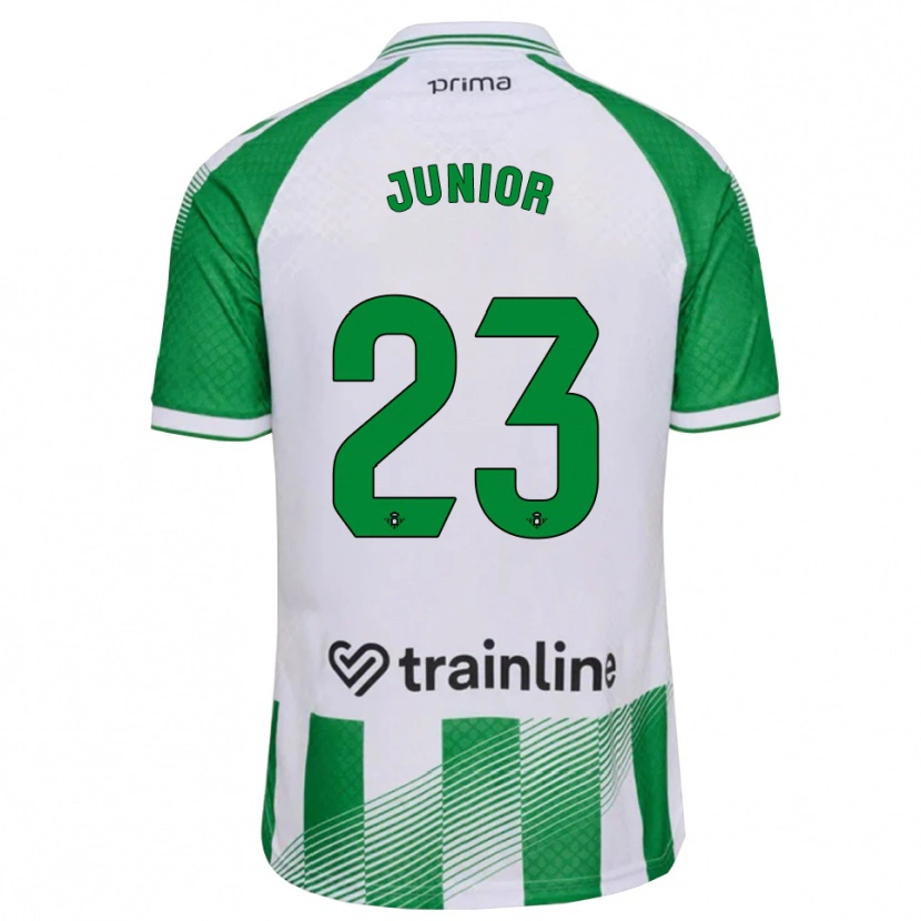Danxen Femme Maillot Junior Firpo #23 Vert Clair Noir Blanc Tenues Domicile 2026/27 T-Shirt