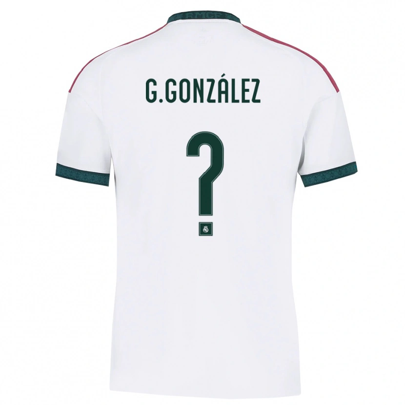 Danxen Femme Maillot Guille González #0 Vert Foncé Blanc Rouge Tenues Domicile 2026/27 T-Shirt