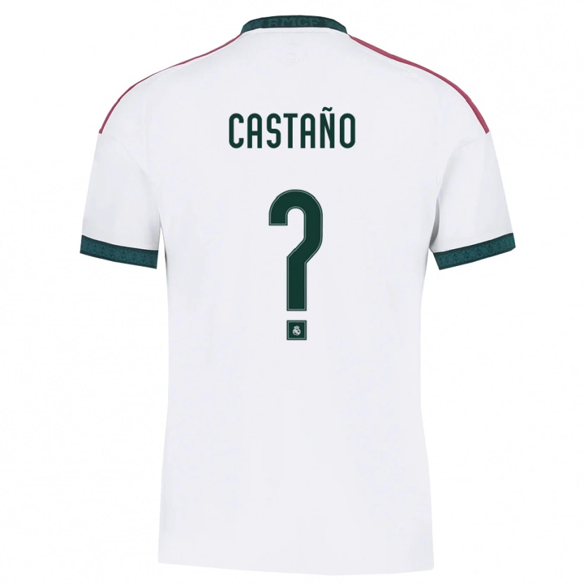 Danxen Femme Maillot Alejandro Castaño #0 Vert Foncé Blanc Rouge Tenues Domicile 2026/27 T-Shirt