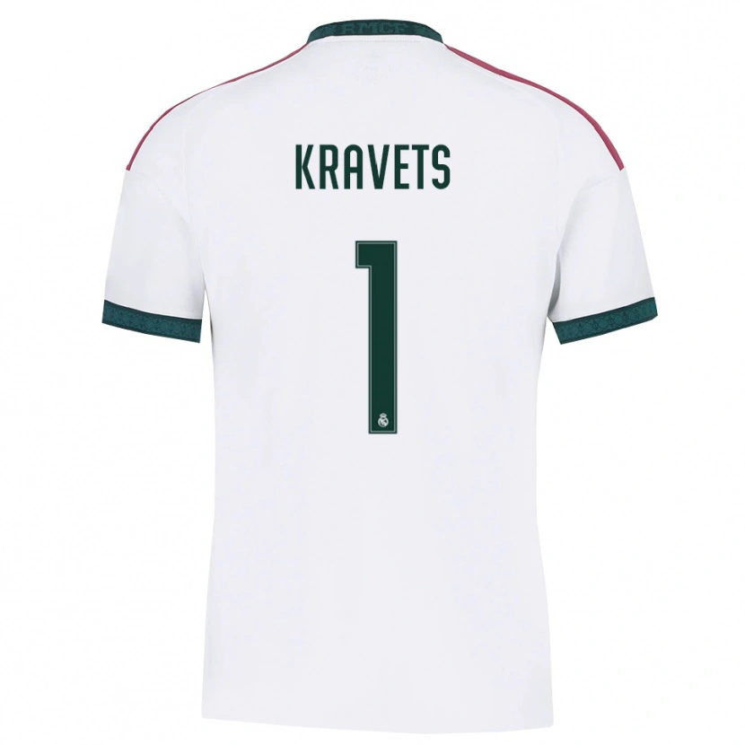 Danxen Femme Maillot David Kravets #1 Vert Foncé Blanc Rouge Tenues Domicile 2026/27 T-Shirt