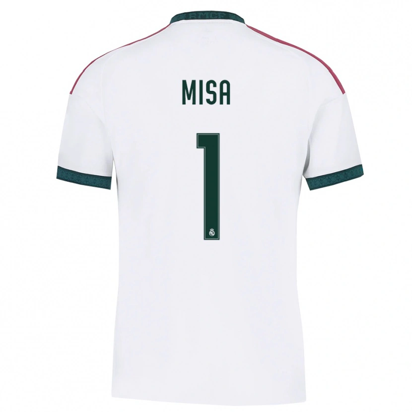 Danxen Femme Maillot Misa Rodríguez #1 Vert Foncé Blanc Rouge Tenues Domicile 2026/27 T-Shirt