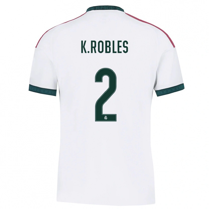 Danxen Femme Maillot Kenti Robles #2 Vert Foncé Blanc Rouge Tenues Domicile 2026/27 T-Shirt