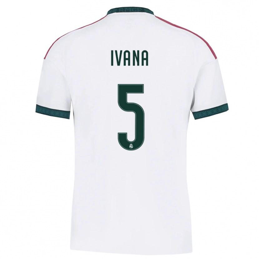 Danxen Femme Maillot Ivana Andres #5 Vert Foncé Blanc Rouge Tenues Domicile 2026/27 T-Shirt