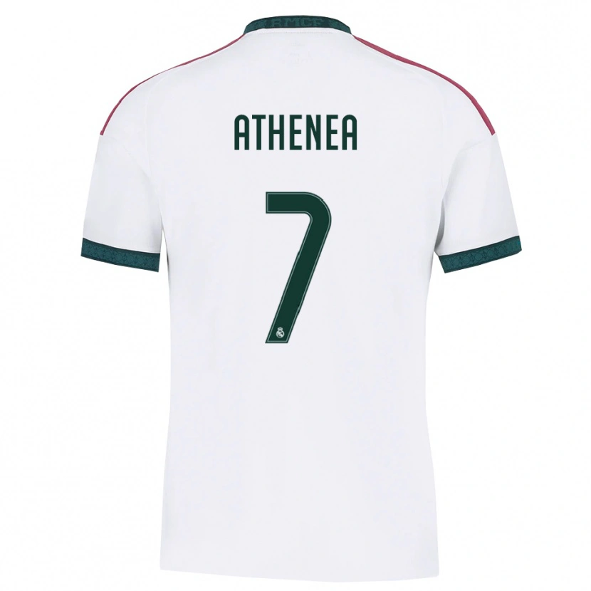Danxen Femme Maillot Athenea Del Castillo #7 Vert Foncé Blanc Rouge Tenues Domicile 2026/27 T-Shirt