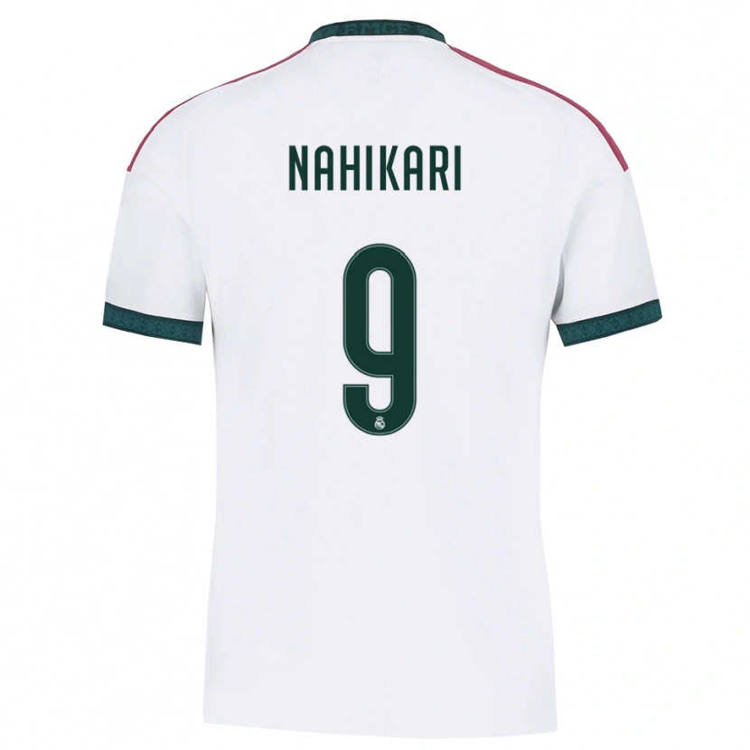 Danxen Femme Maillot Nahikari Garcia #9 Vert Foncé Blanc Rouge Tenues Domicile 2026/27 T-Shirt