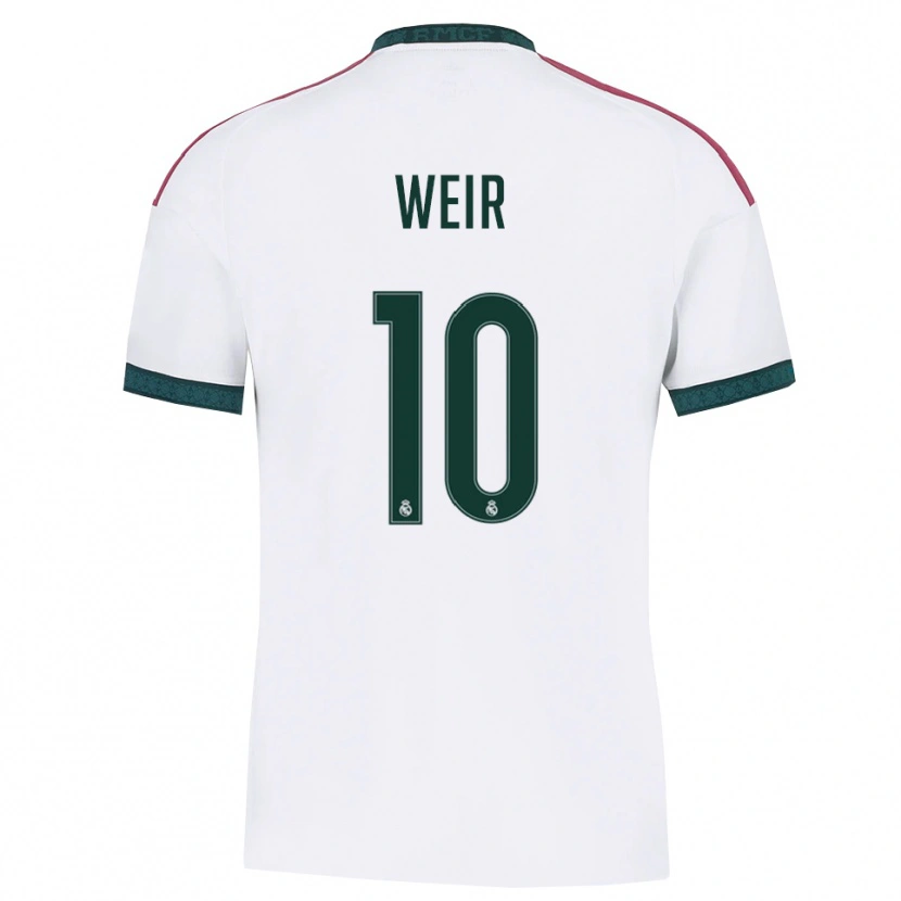 Danxen Femme Maillot Caroline Weir #10 Vert Foncé Blanc Rouge Tenues Domicile 2026/27 T-Shirt