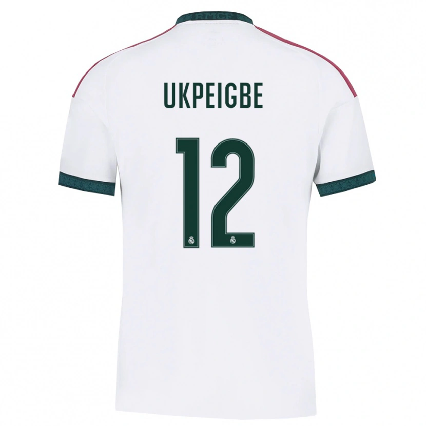 Danxen Femme Maillot Melvin Ukpeigbe #12 Vert Foncé Blanc Rouge Tenues Domicile 2026/27 T-Shirt
