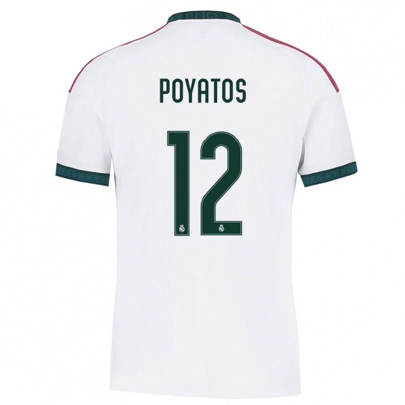 Danxen Femme Maillot Marco Poyatos #12 Vert Foncé Blanc Rouge Tenues Domicile 2026/27 T-Shirt