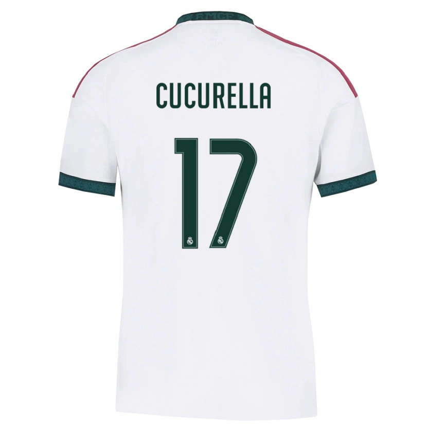 Danxen Femme Maillot Marc Cucurella #17 Vert Foncé Blanc Rouge Tenues Domicile 2026/27 T-Shirt