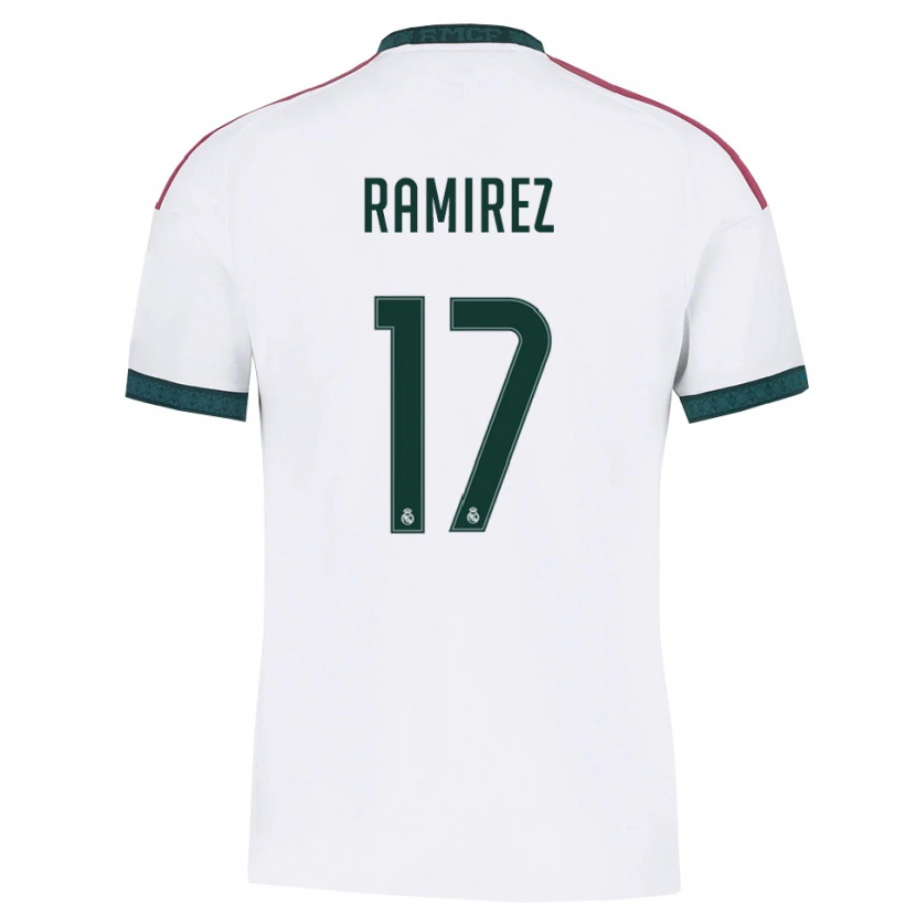 Danxen Femme Maillot Darío Ramirez #17 Vert Foncé Blanc Rouge Tenues Domicile 2026/27 T-Shirt