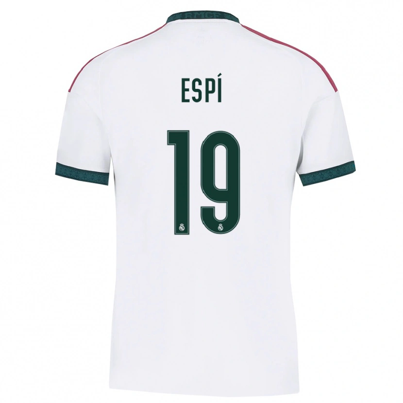 Danxen Femme Maillot Carlos Espí #19 Vert Foncé Blanc Rouge Tenues Domicile 2026/27 T-Shirt